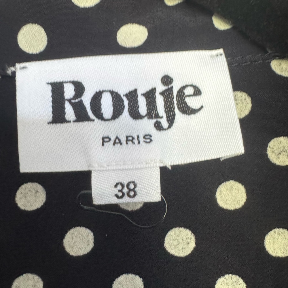 Rouje Marin polka dot dress 38 black white - Picture 8 of 10